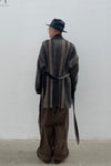 AVIVA JIFEI XUE A21-BWJ Heavy Wool Blend Belted Wrap Jacket